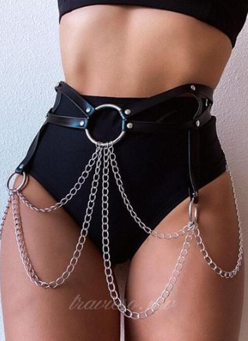 Punk Irregular Ring Belt