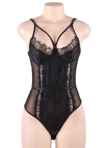 Black Lace Sexy Teddy