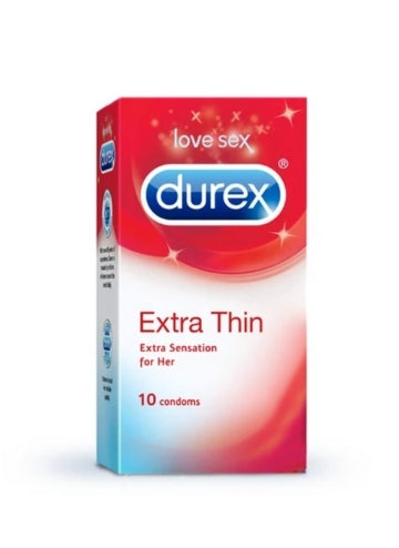 Durex Extra Thin Condoms - 10 Pcs