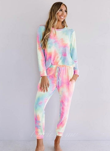 Pink Snuggle Tie Dye Lounge Set