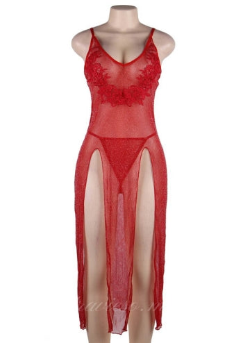 Red Long Perspective Robe