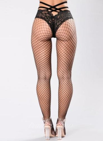Grab Me By The Waist Fishnet Pantyhose