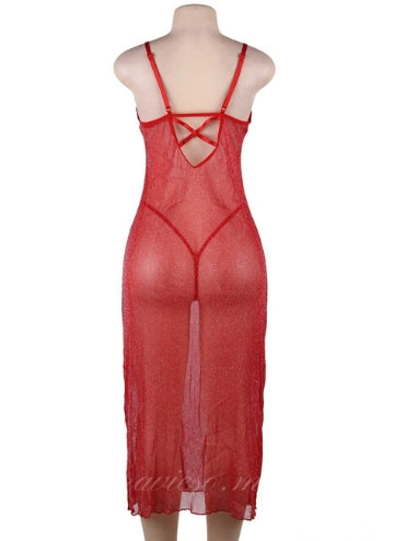 Red Long Perspective Robe