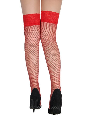 Fashion Red Fishnet Stocking