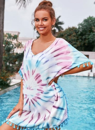 Multicolor Seaside Tie-dye Tunic