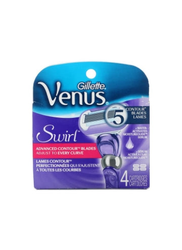 Gillette, Venus, Swirl, 4 Cartridges