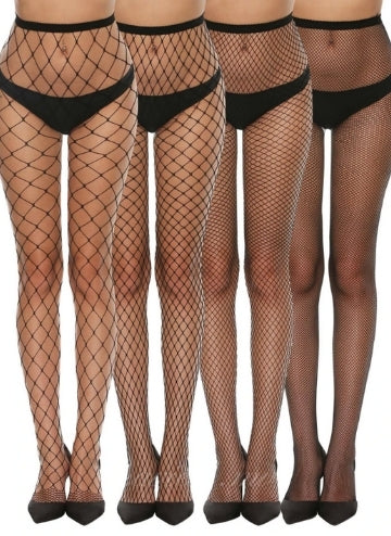 4pairs Plain Fishnet Tight