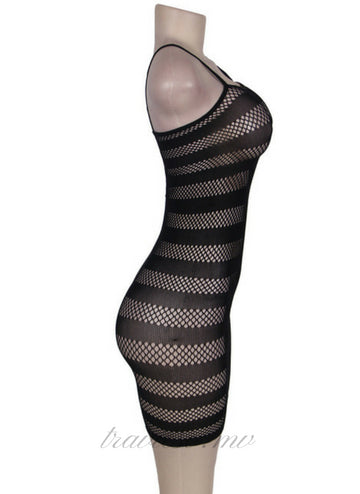 Fishnet Chemise Bodystocking